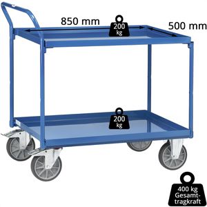 Produktbild für Tischwagen Fetra 4920, aus Metall