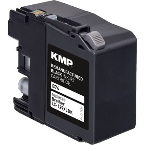 Produktbild für Tinte KMP B74 für Brother LC-129XLBK