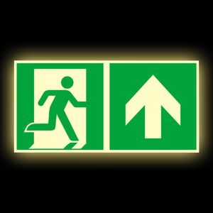 Produktbild für Hinweisschild Abtec ISO 7010 E002+E005 Aluminium