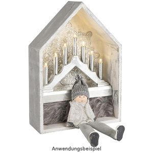 Produktbild für Lichterbogen Ideen-mit-Herz 013164-03, Mini, silber