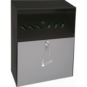 Produktbild für Aschenbecher Wedo 17038112, silber / schwarz, für Outdoor