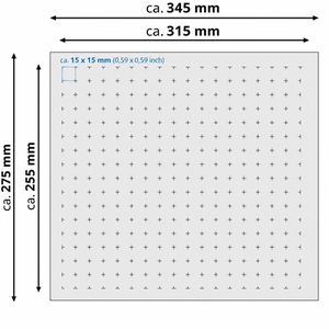 Produktbild für Rasterschaumstoff HMF 1458-80, mit Rahmen