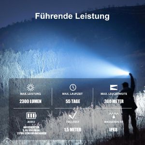 Produktbild für Taschenlampe Olight Warrior 3S, LED, aufladbar