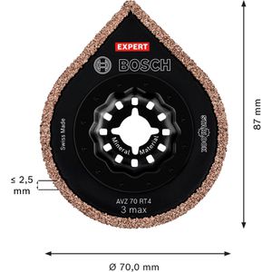 Produktbild für Multifunktionswerkzeug-Zubehör Bosch Expert 3 max AVZ 70 RT4