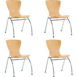 Produktbild für Besucherstuhl Nowy-Styl Bingo Wood, stapelbar