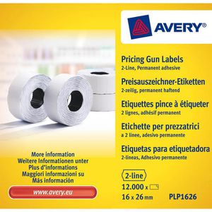 Produktbild für Preisetiketten Zweckform PLP1626, weiß