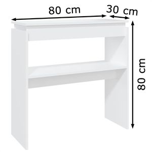 Produktbild für Konsolentisch vidaXL 808314, weiß