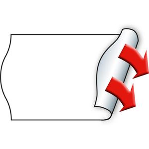 Preisetiketten METO 9133191, weiß, 26 x 16 mm