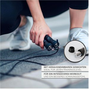 Produktbild für Springseil Sport-Tec Speed Rope, Stahlseil mit Kugellager