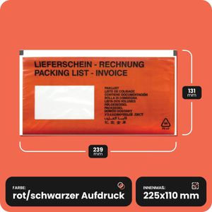 Produktbild für Lieferscheintaschen Netuno DIN lang