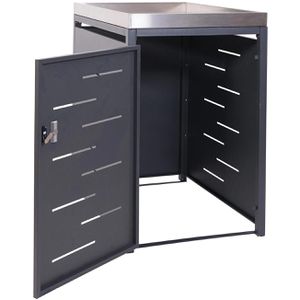 Produktbild für Mülltonnenbox Mendler HWC-H40, Metall