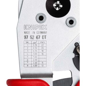 Produktbild für Crimpzange Knipex 97 52 67 DT, Vierdorn
