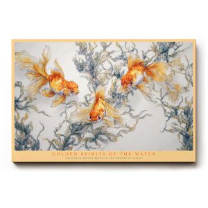 Produktbild für Wandbild Sinus-Art Golden Spirits of the Water