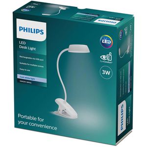 Produktbild für Leselampe Philips DSK201, mit Klemme