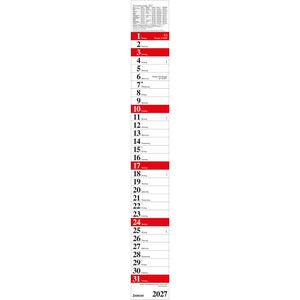 Produktbild für Streifenkalender Korsch 257627, Praktika Rot XXL