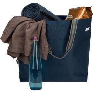 Produktbild für Einkaufstasche anndora TW-8220-291 Blue Houndstouth XXL, blau