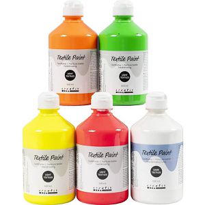 Produktbild für Stoffmalfarben Creativ-Company Textilfarbe, Neonfarben