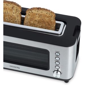 Produktbild für Toaster H.Koenig VIEW7, mit 6 Röststufen &amp; Auftaufunktion