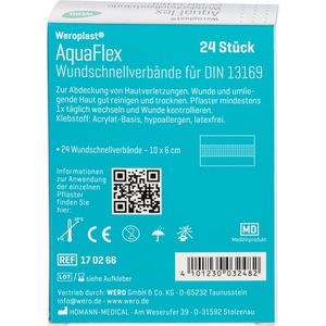 Produktbild für Pflaster Wero AquaFlex Wundpflaster, 24 Stück