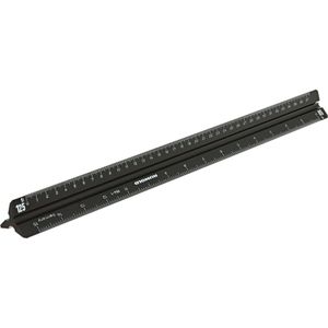 Produktbild für Dreikantmaßstab Rumold 154/1/30 SCHWARZ, 30cm