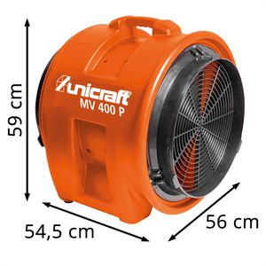 Produktbild für Industrieventilator Unicraft MV 400 P, 750 Watt