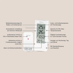 Produktbild für Thermometer Miraval 4-MV1824-1, mit LC-Display, digital