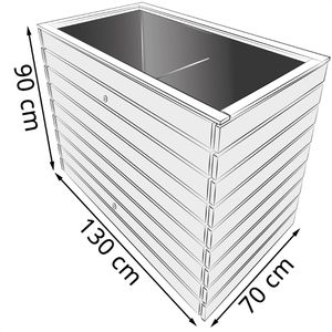 Produktbild für Hochbeet Westmann Asket L, aus Fichtenholz