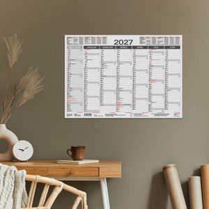 Produktbild für Tafelkalender Korsch 259927, mit Ferienübersicht
