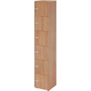 Schließfachschrank Hammerbacher 264l6, nussbaum