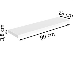 Produktbild für Wandregal CASARIA 107750, weiß