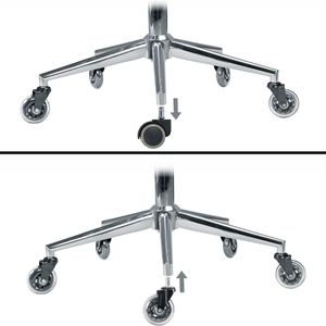 Produktbild für Stuhlrollen AMSTYLE SPM1.949, 5 Stück