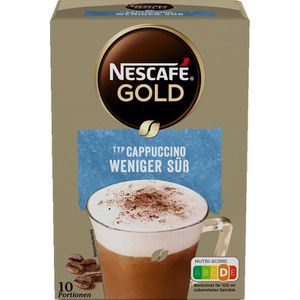 Kaffee Nescafe Gold Cappuccino Weniger Süß