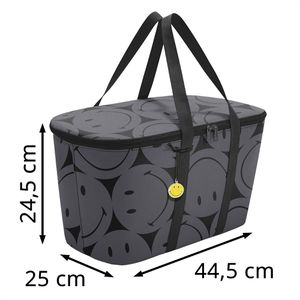Produktbild für Kühltasche Reisenthel UH7085, Coolerbag smiley grey, faltbar