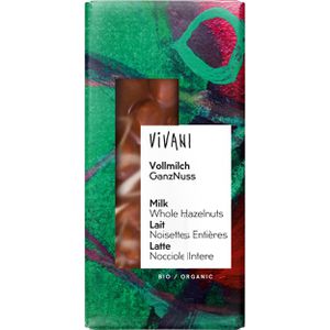 Vivani Tafelschokolade Vollmilch GanzNuss, BIO, 100g