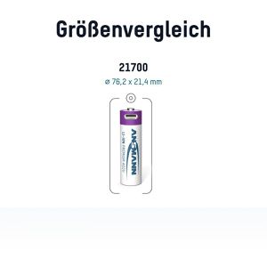 Produktbild für Akku Ansmann 21700, 1308-0001, 4800 mAh