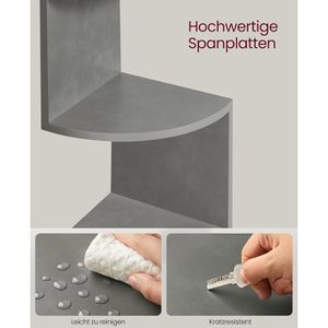 Produktbild für Wandregal Vasagle LBC072G49, grau