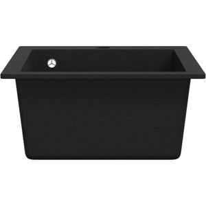 Produktbild für Spülbecken vidaXL 141672, Einzelbecken, schwarz