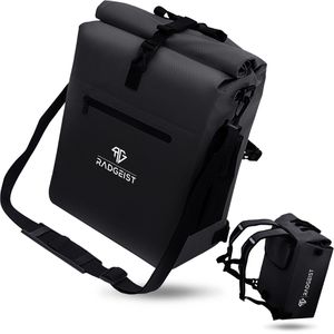 Produktbild für Gepäckträgertasche Radgeist RG-BP-BL-01, schwarz, 25 Liter
