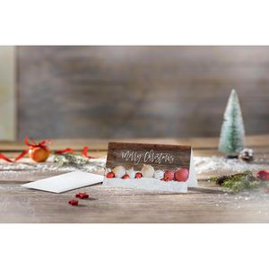Produktbild für Weihnachtskarte Sigel DS090, Red and white Christmas