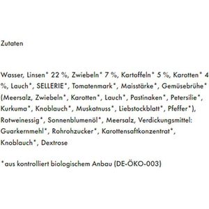 Produktbild für Fertiggericht Nabio Linsen Eintopf, Bio