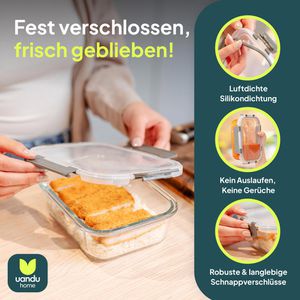 Produktbild für Frischhaltedose uandu aus Glas
