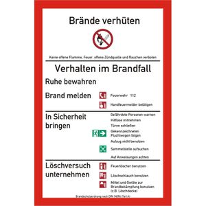 Hinweisschild Abtec ISO 7010, Kunststoff