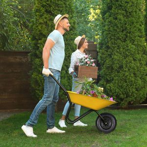 Produktbild für Schubkarrenrad Relaxdays 4.00-6, luftbereift