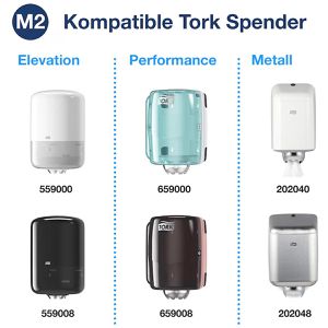 Produktbild für Putztuchrolle Tork Universal 121206, M2, Recyclingpapier, weiß