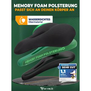 Produktbild für Fahrradsattel Mivelo Comfort Pro, Unisex