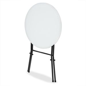 Produktbild für Stehtisch CASARIA 101585, weiß, Ø 72 cm, klappbar