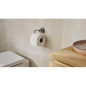 Produktbild für Toilettenpapierhalter Tesa Moon Grey, grau matt