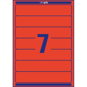 Produktbild für Rückenschilder Zweckform L4762-20, rot