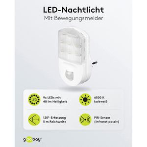 Produktbild für Nachtlicht Goobay LED, für Steckdose