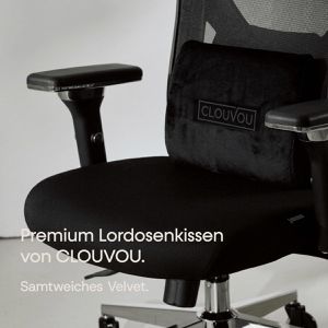 Produktbild für Rückenstütze CLOUVOU Lordosenkissen, aus Stoff, waschbar